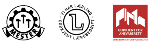 Logoer - Mester, Godkjent lærebedrift, Godkjent for ansvarsrett