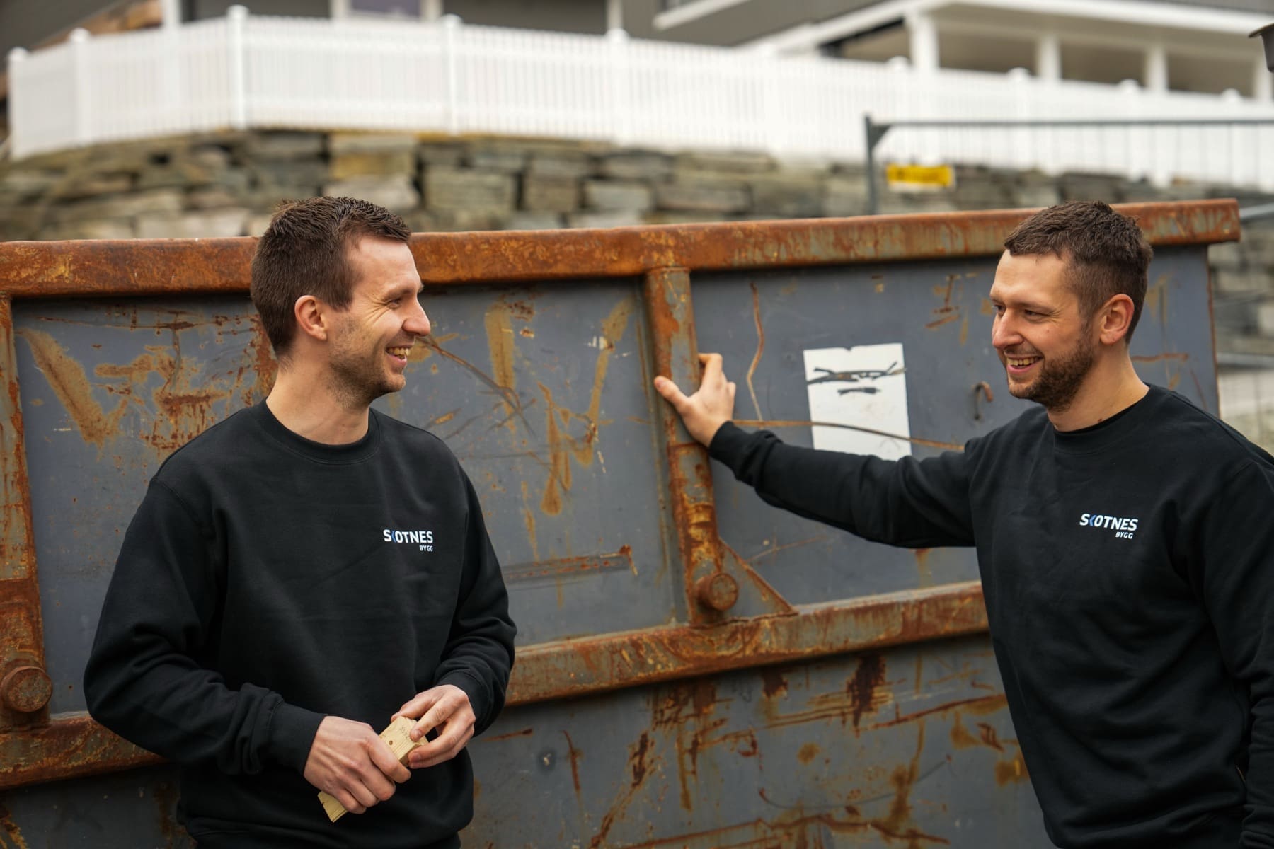 Skotnes Bygg-team i arbeid